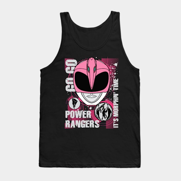 It's Morphin' Time Pink Ranger, MMPR Tank Top by CRD Branding